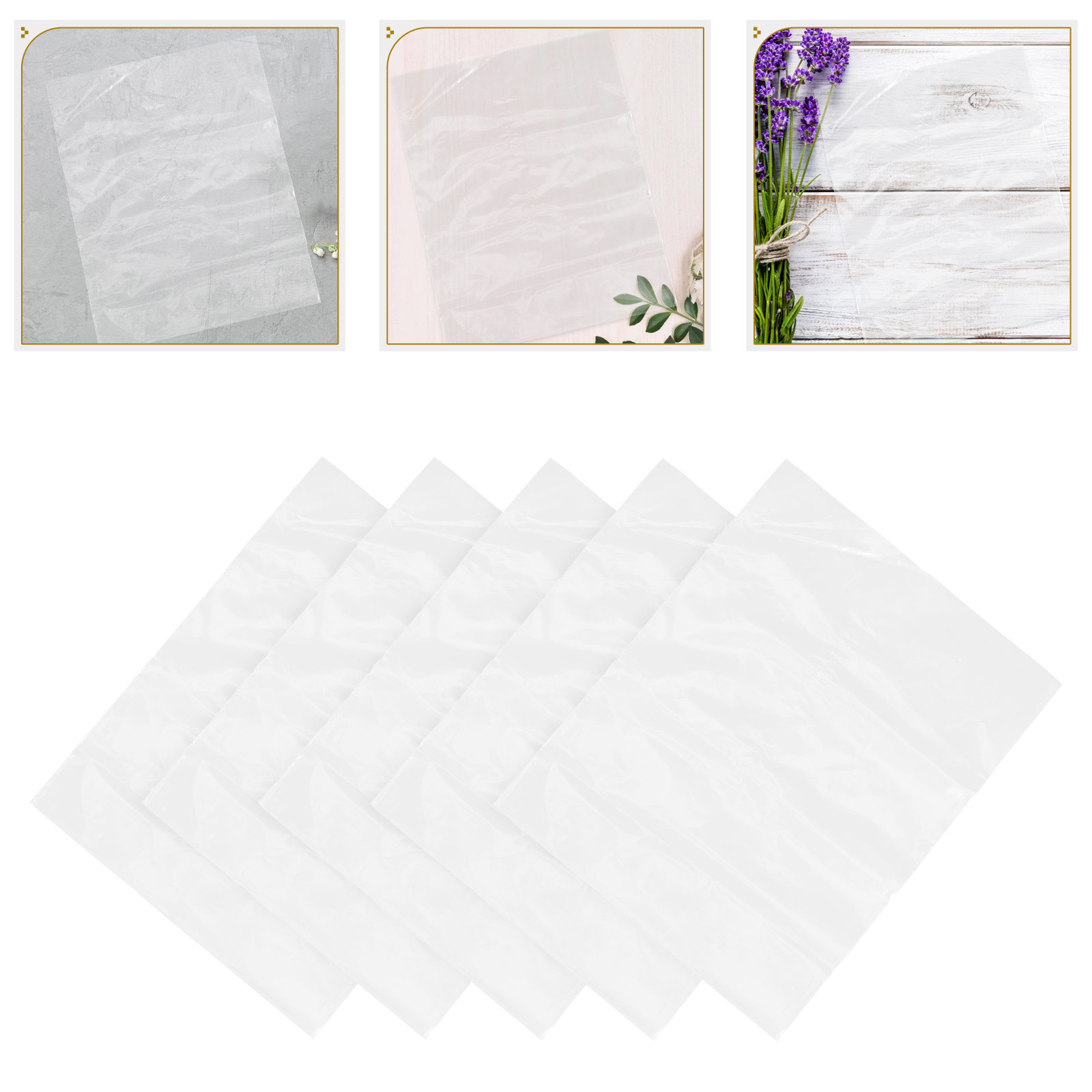 Nutrition & Fitness Class - 50pcs Flower Bags Plastic Fresh Flower