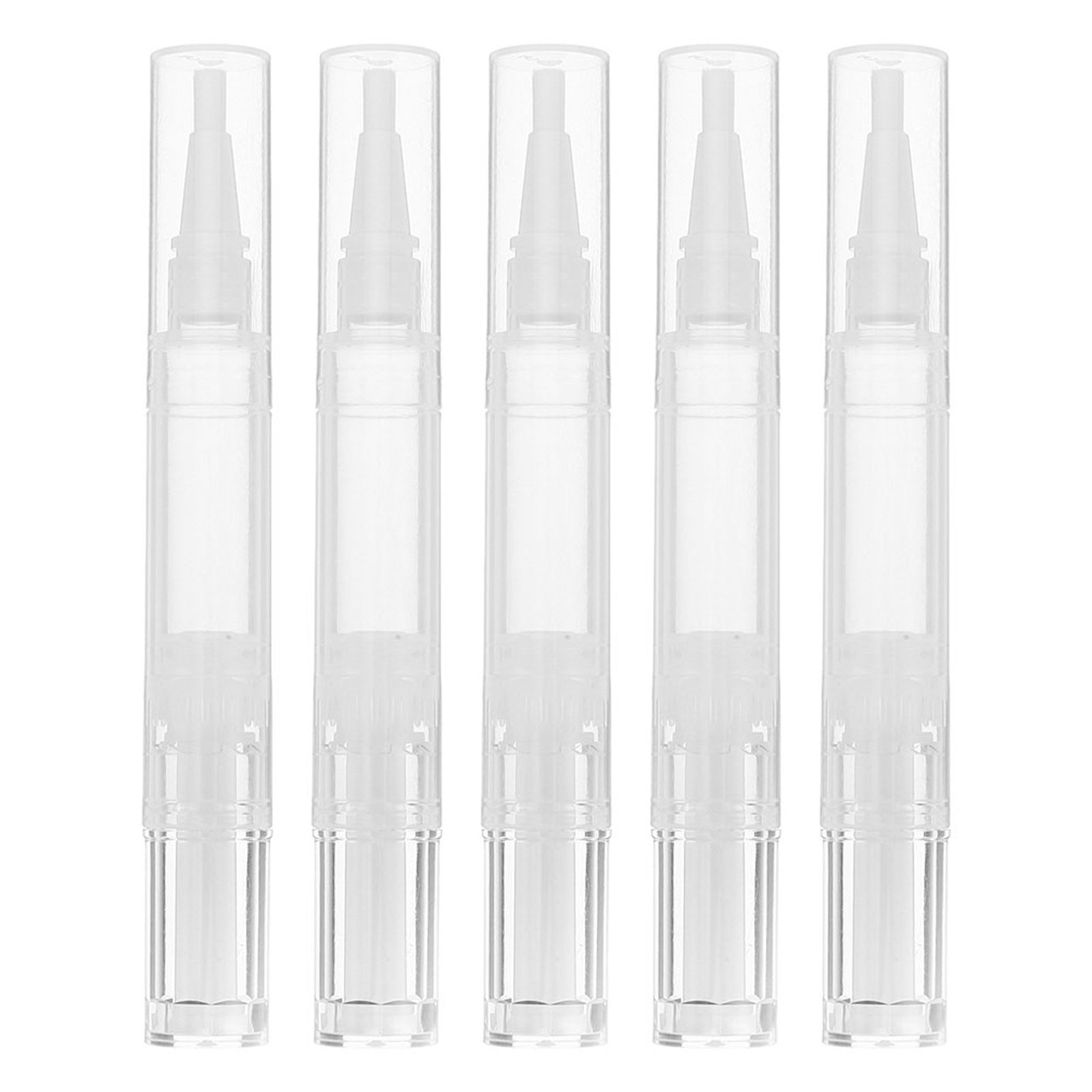 Nutrition & Fitness Class - 5Pcs Nail Oil Refillable Pen Transparent