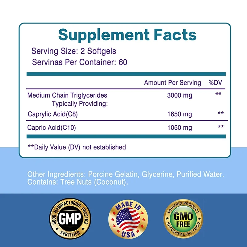 Keto MCT Oil 3000 Mg Capsules  - Mct Oil Coconut 评论和价格