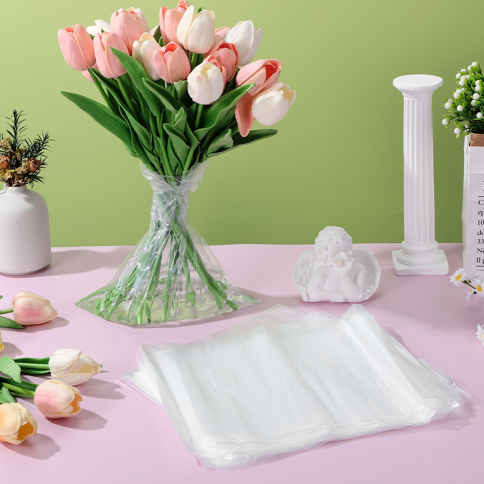 50pcs Flower Bags Plastic Fres - Nutrition & Fitness Class 评论和价格