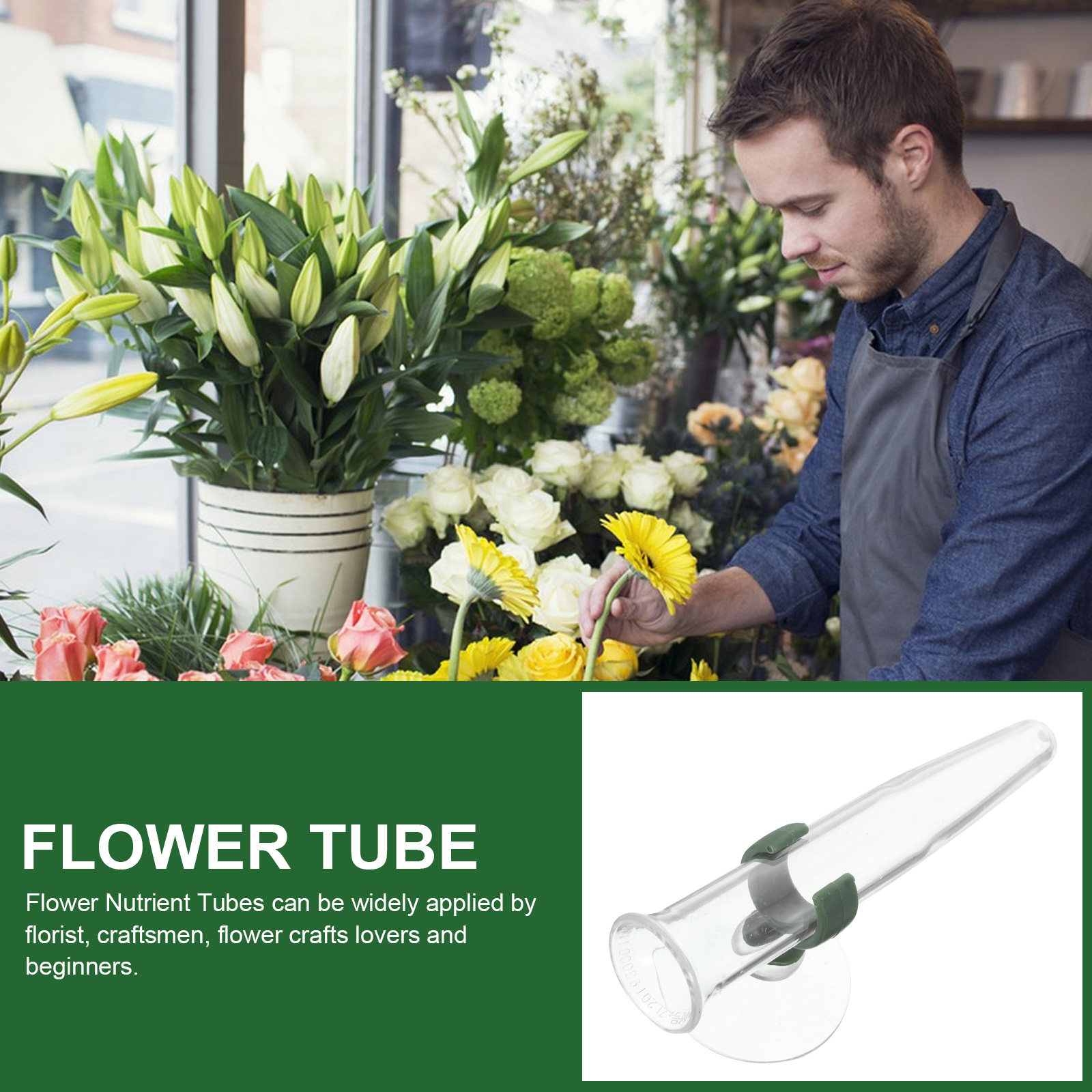 8Pcs Flower Nutrition Tubes wi - Nutrition & Fitness Class 评论和价格