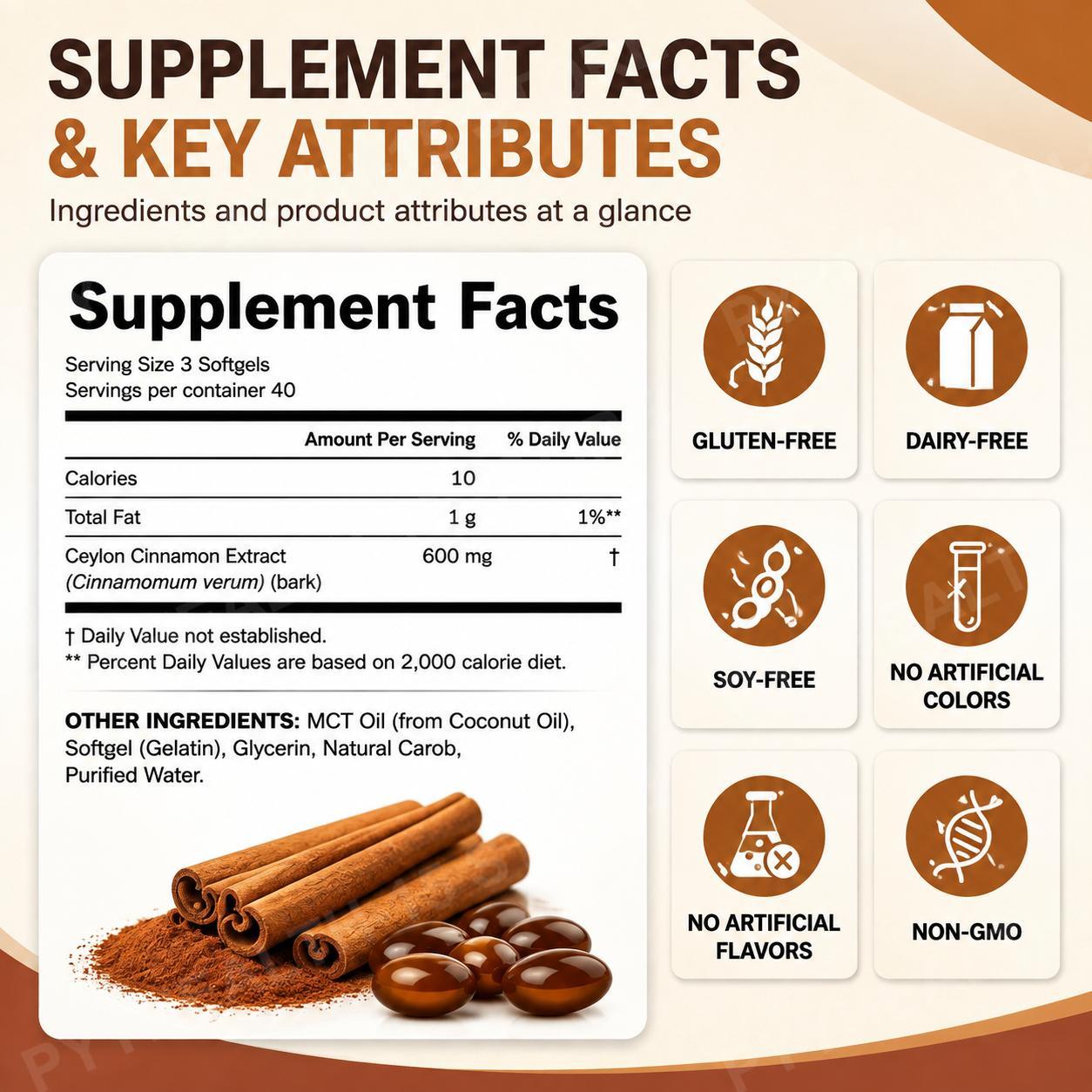 Ceylon Cinnamon with Coconut M - Mct Oil Coconut 评论和价格